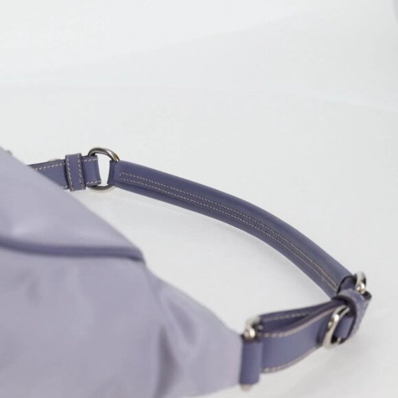 PRADA Shoulder Bag Nylon Purple Silver Auth - Picture 10 of 16